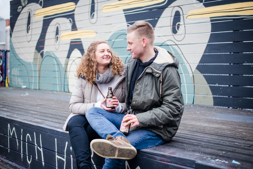 Paarshooting in der Schanze bei kalten Temperaturen